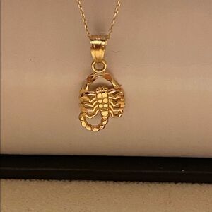Scorpion 14k Solid Gold Pendant perfect gift